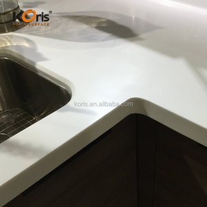 Customize Artificial Stone Black Solid Surface Countertop Acrylic Stone