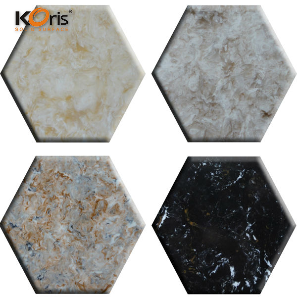 Koris Acrylic Solid Surface Colourful Artificial Stone Countertop