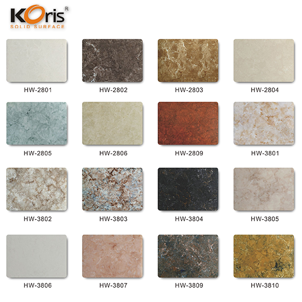 Corians Solid Surface Sheet Veneer Stone Artificial Stone Artificial Marble Stone
