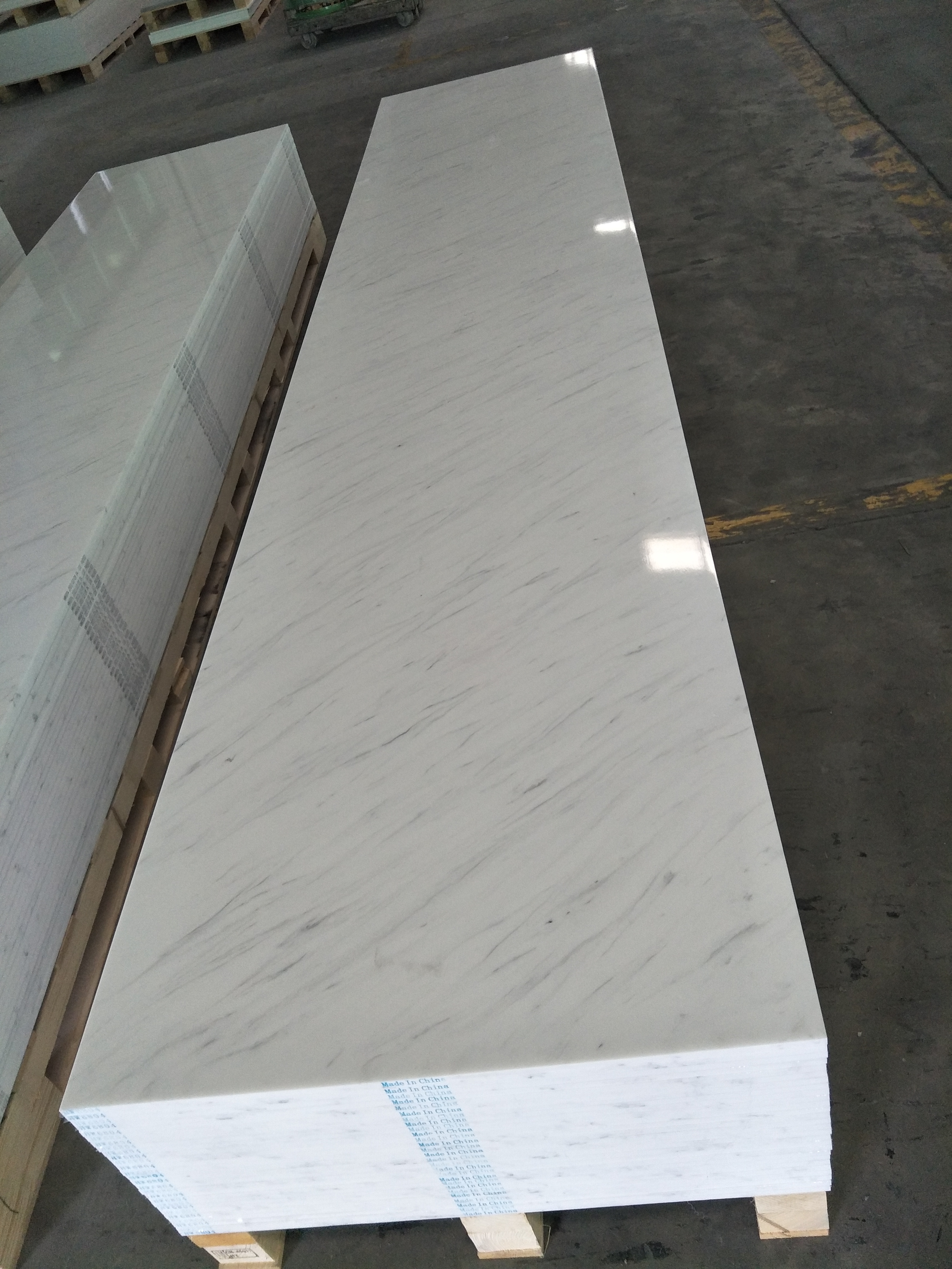 Ariston White Artificial Stone Marble Color Solid Surface HW6804