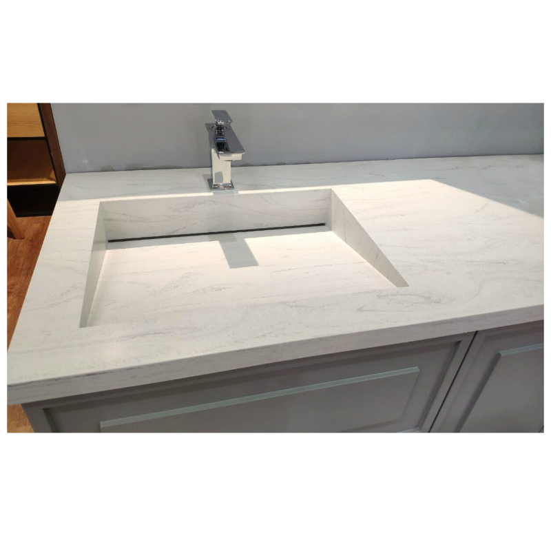 Bathroom Vanity Top Marble Colors Solid Surface Solid Countertop Material 