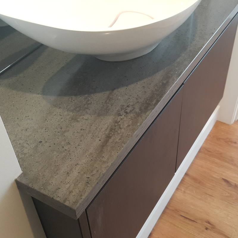 Customize Solid Surface Big Slab Linen Countertop For Counter Top / Wall Cladding / Windowsill