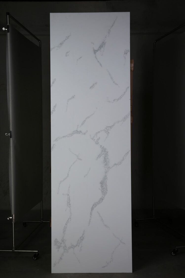 Calacatta White Artificial Marble Solid Surface Sheets HW6801