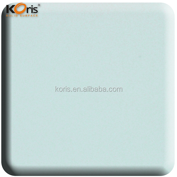 Anti-pollution White Acrylic Solid Stone Sheet Surface Countertop