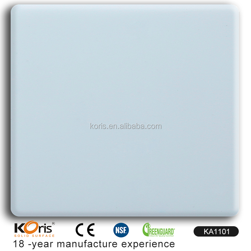 100% Pure Acrylic Kitchen Solid Surface Sheets Multicolor Surface Countertops
