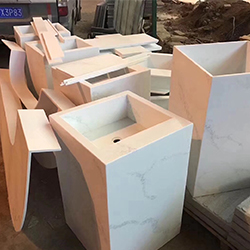 Calacatta Artificial Marble/Aritificial Marble Big Slab/Man Made Stone Furniture